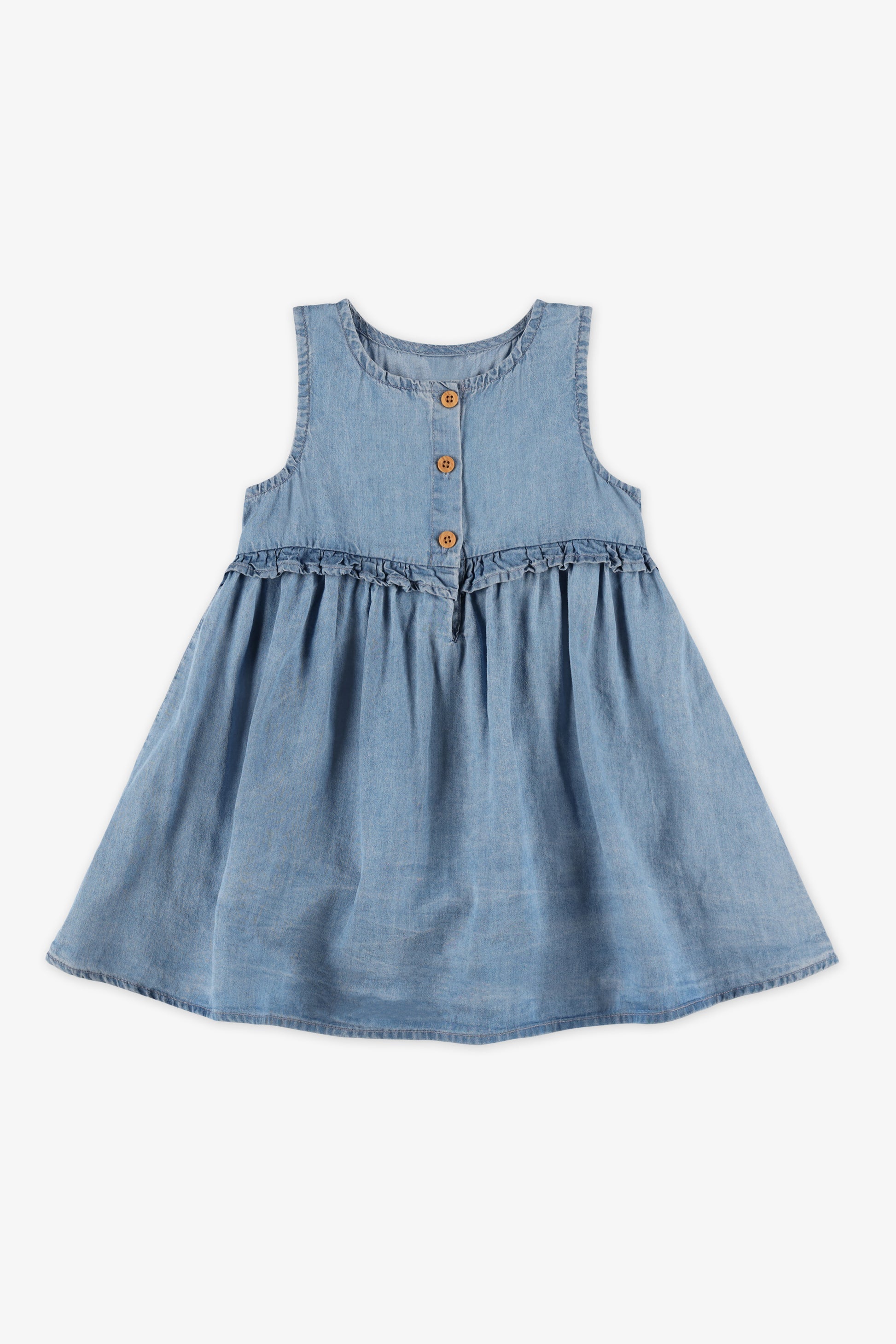 Robe sans manches en lyocell - Bébé fille && DENIM