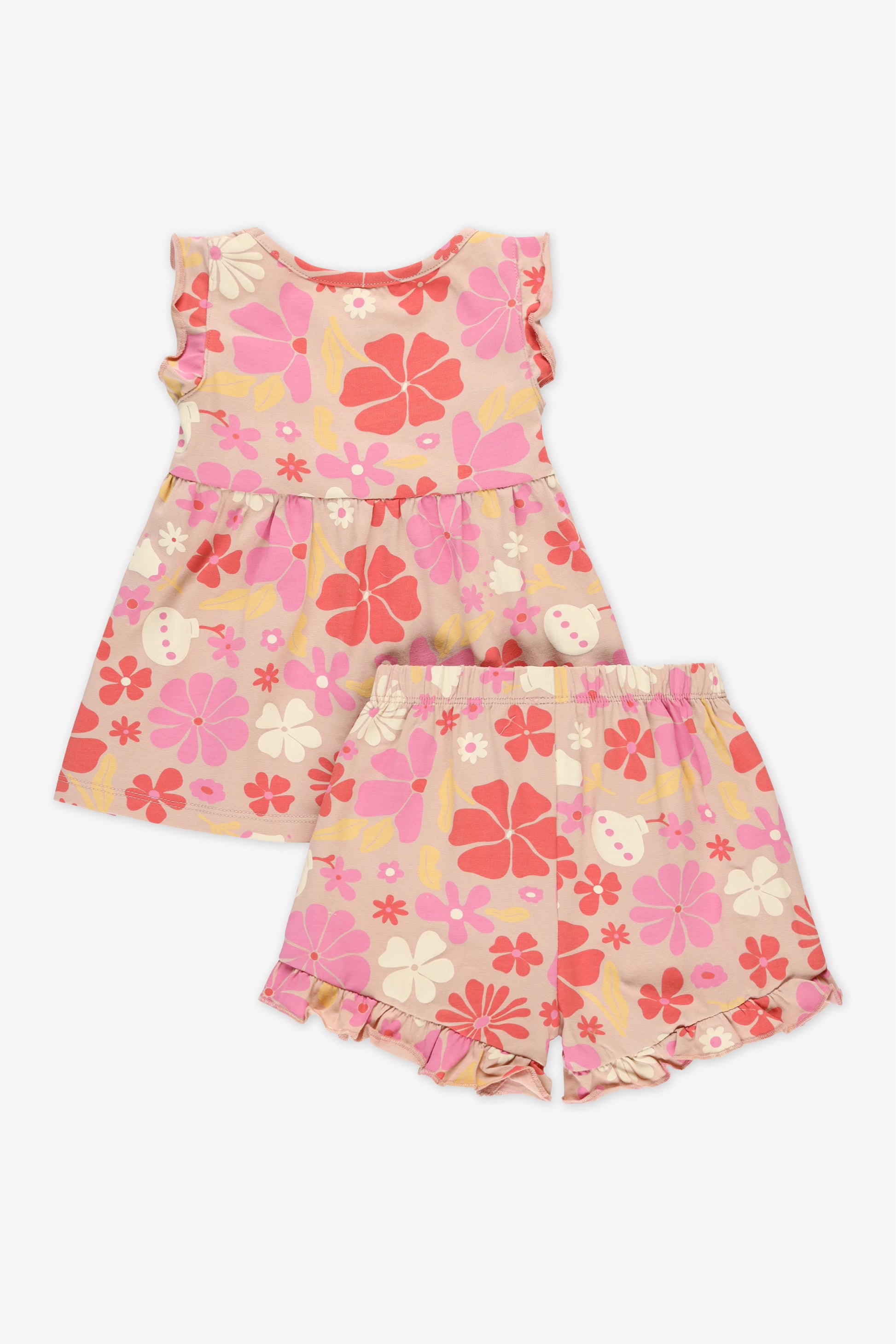 Ensemble 2 pièces camisole et short - Bébé fille && ROSE MULTI
