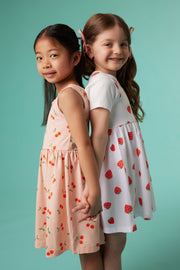 Robe imprimée à encolure ronde - Enfant fille && PECHE