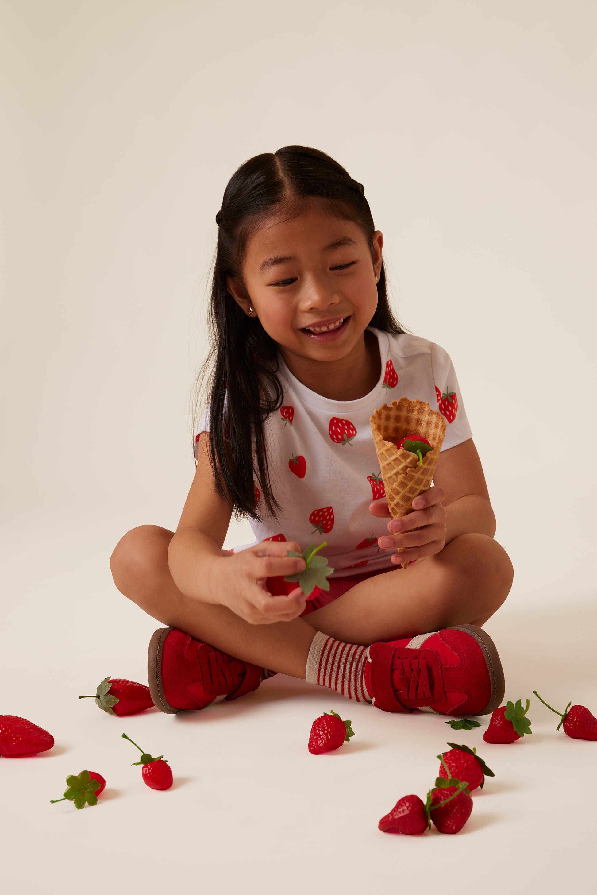 Pack de 3 T-shirts graphiques - Enfant fille && ROSE