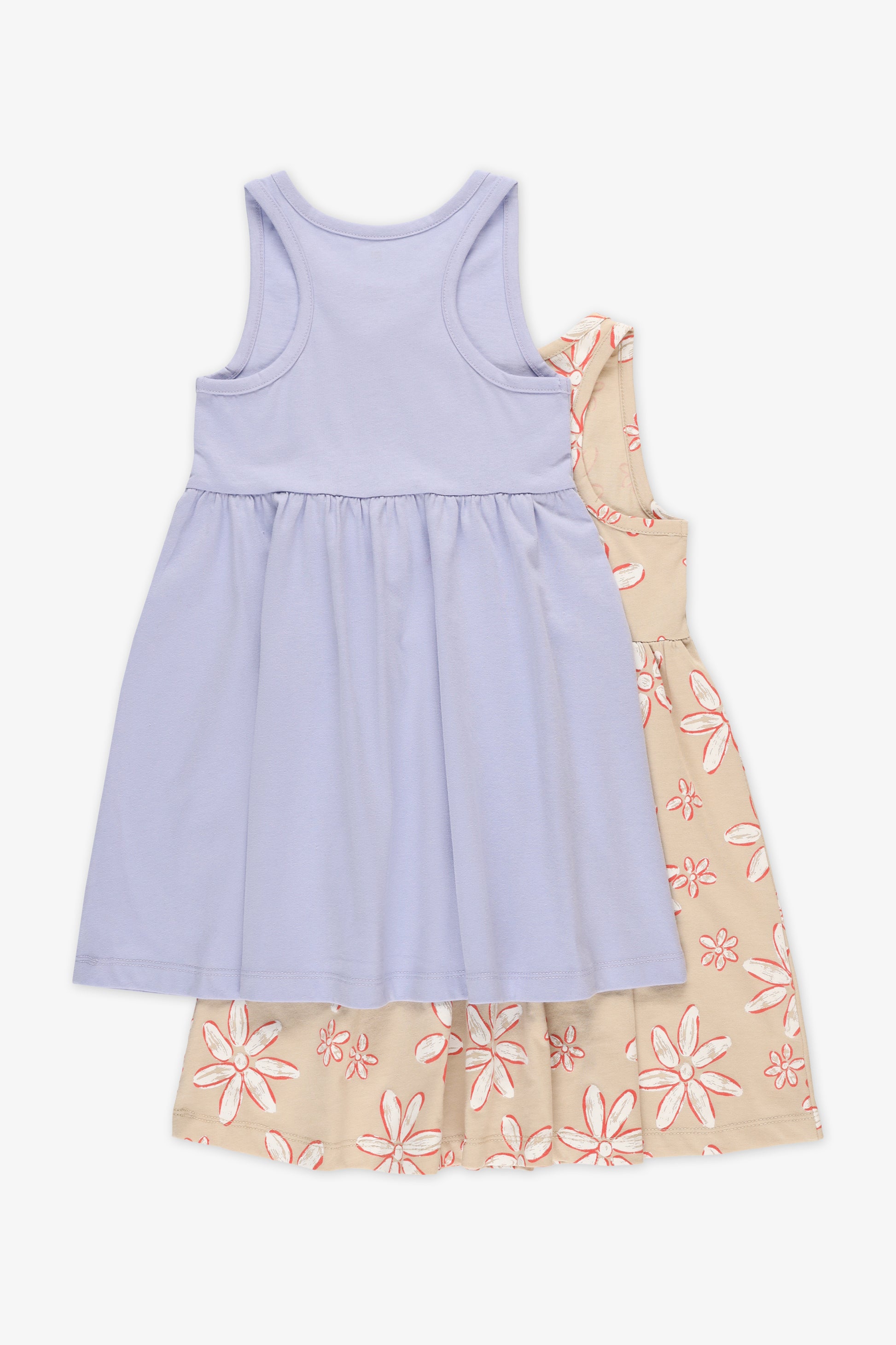 Lot de 2 robes à dos nageur - Enfant fille && TAUPE MULTI