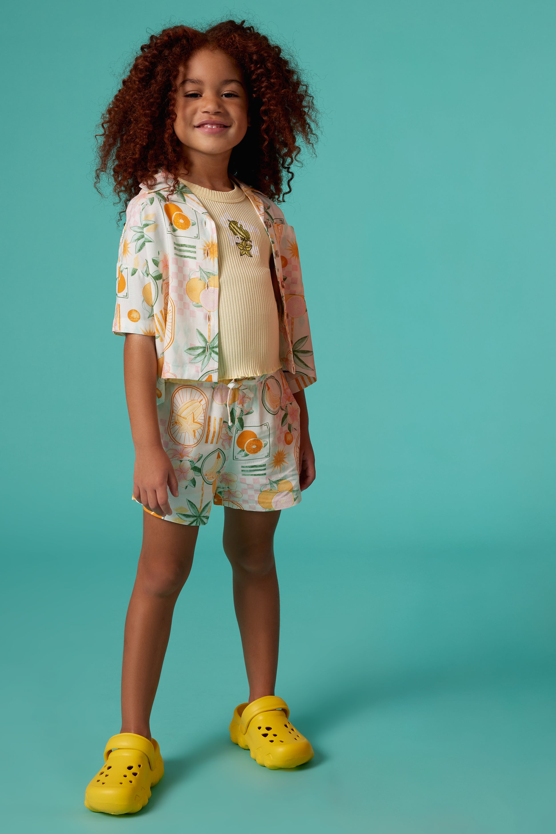 T-shirt à motifs imprimés - Enfant fille && BLANC MULTI