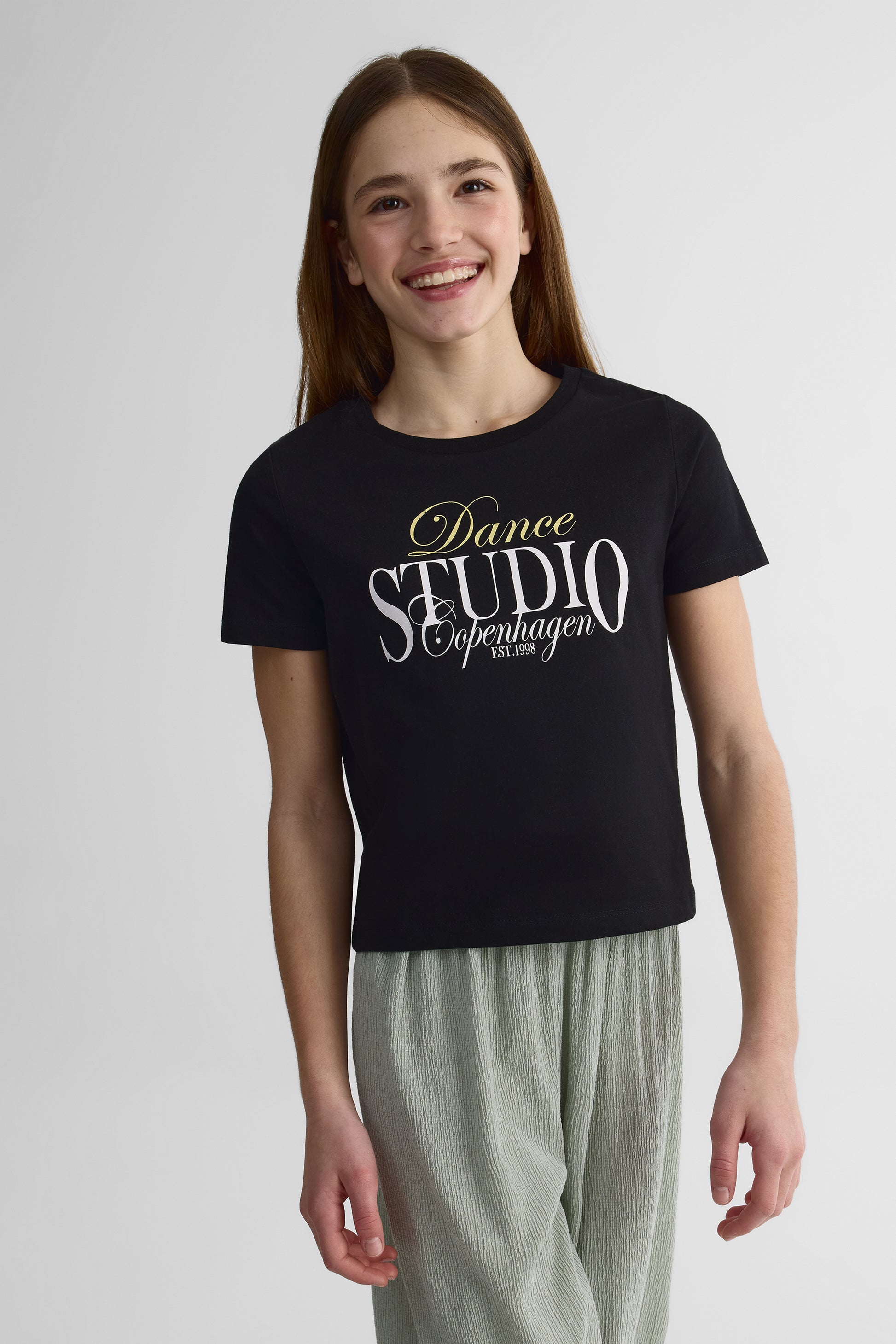 Pack de 2 t-shirts graphiques - Ado fille && NOIR
