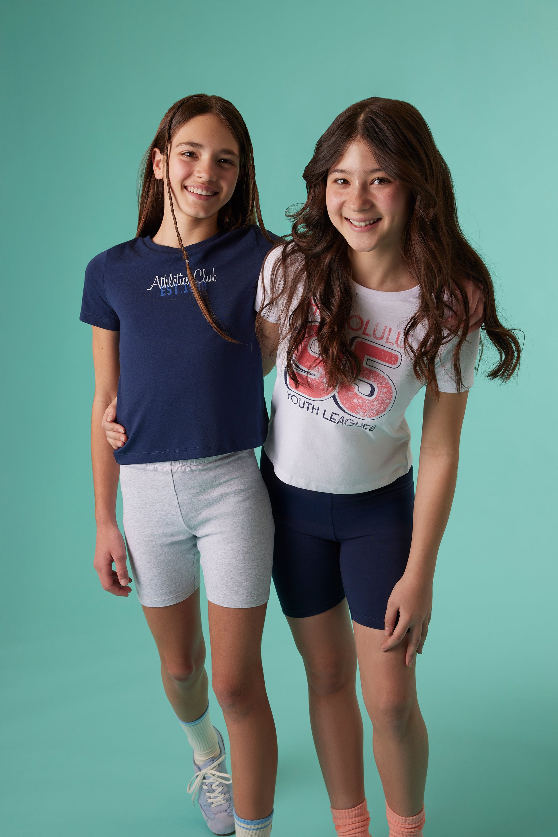 Legging-short en stretch - Ado fille && BLANC
