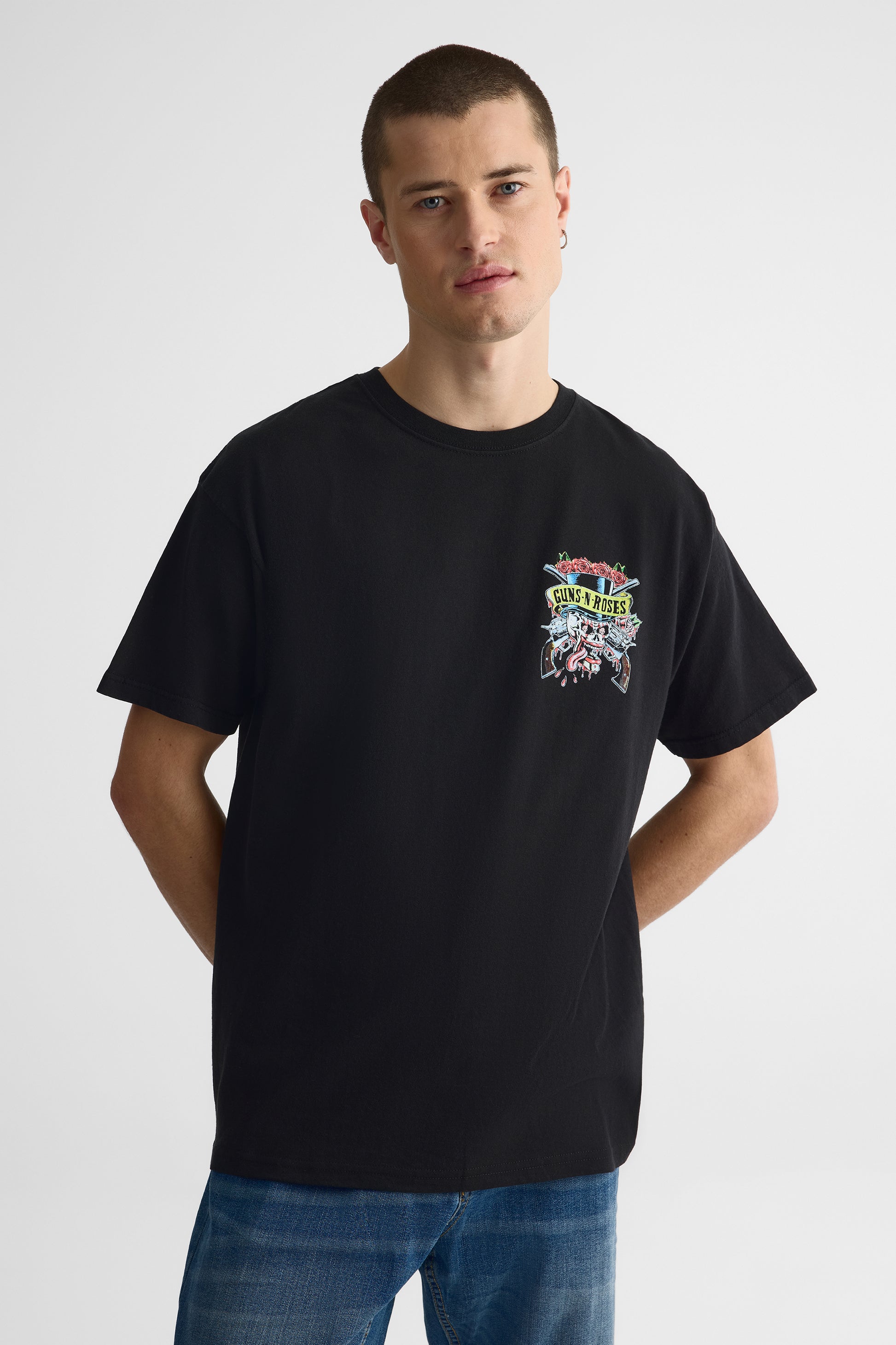 T-shirt imprimé Guns N' Roses – Homme && CHARBON