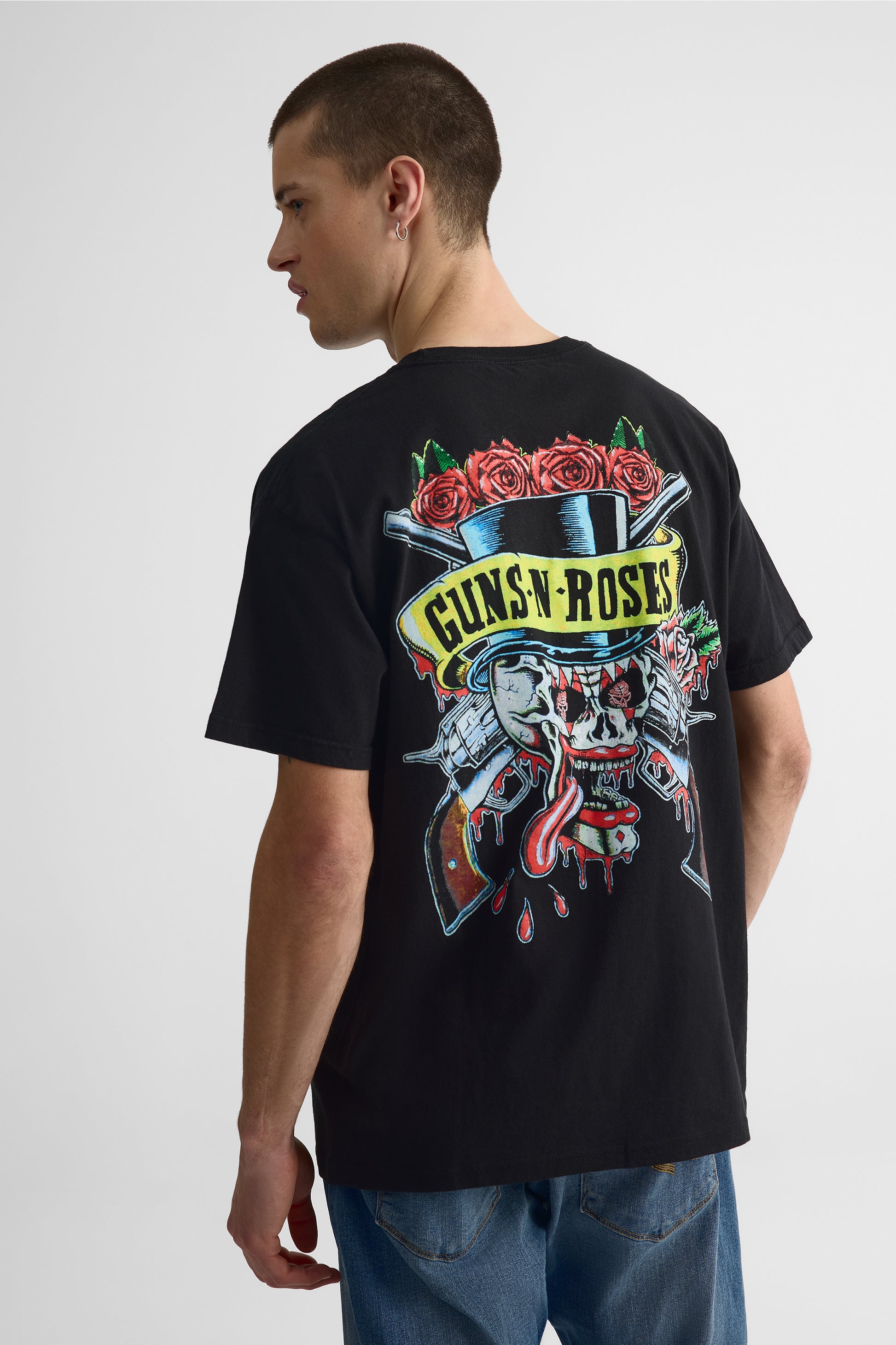 T-shirt imprimé Guns N' Roses – Homme && CHARBON