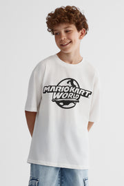 T-shirt graphique Mario Bros - Ado garçon && BLANC