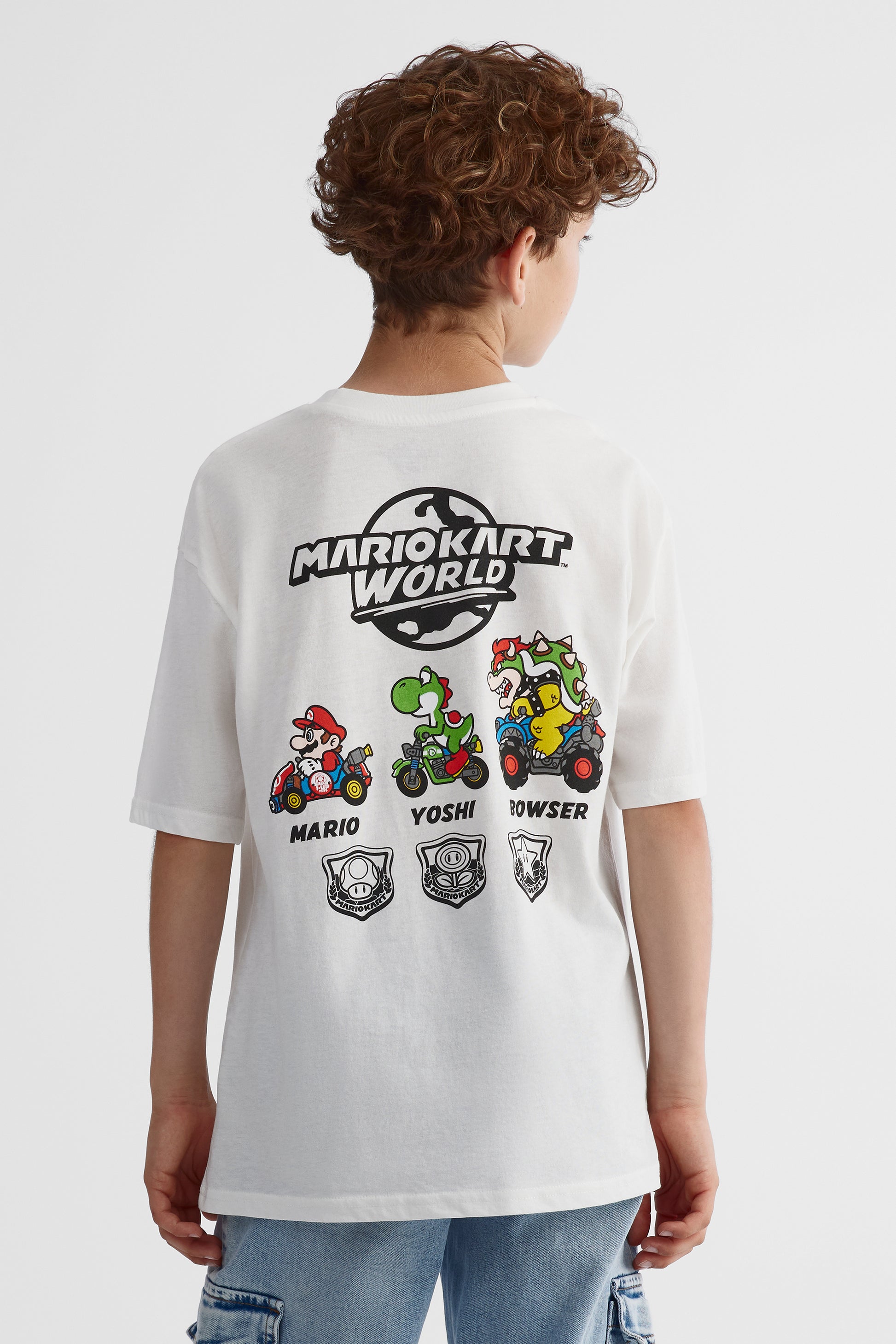 T-shirt graphique Mario Bros - Ado garçon && BLANC