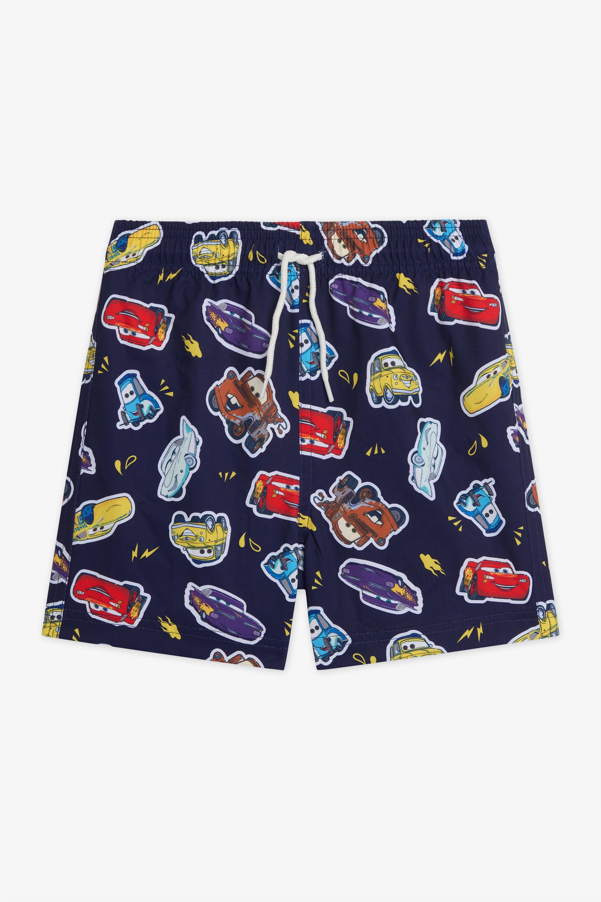Short maillot élastique Les Bagnoles - Enfant garçon && ROUGE