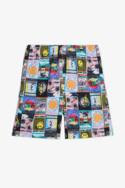 Maillot de bain à taille élastique - Ado garçon && NOIR/MULTI