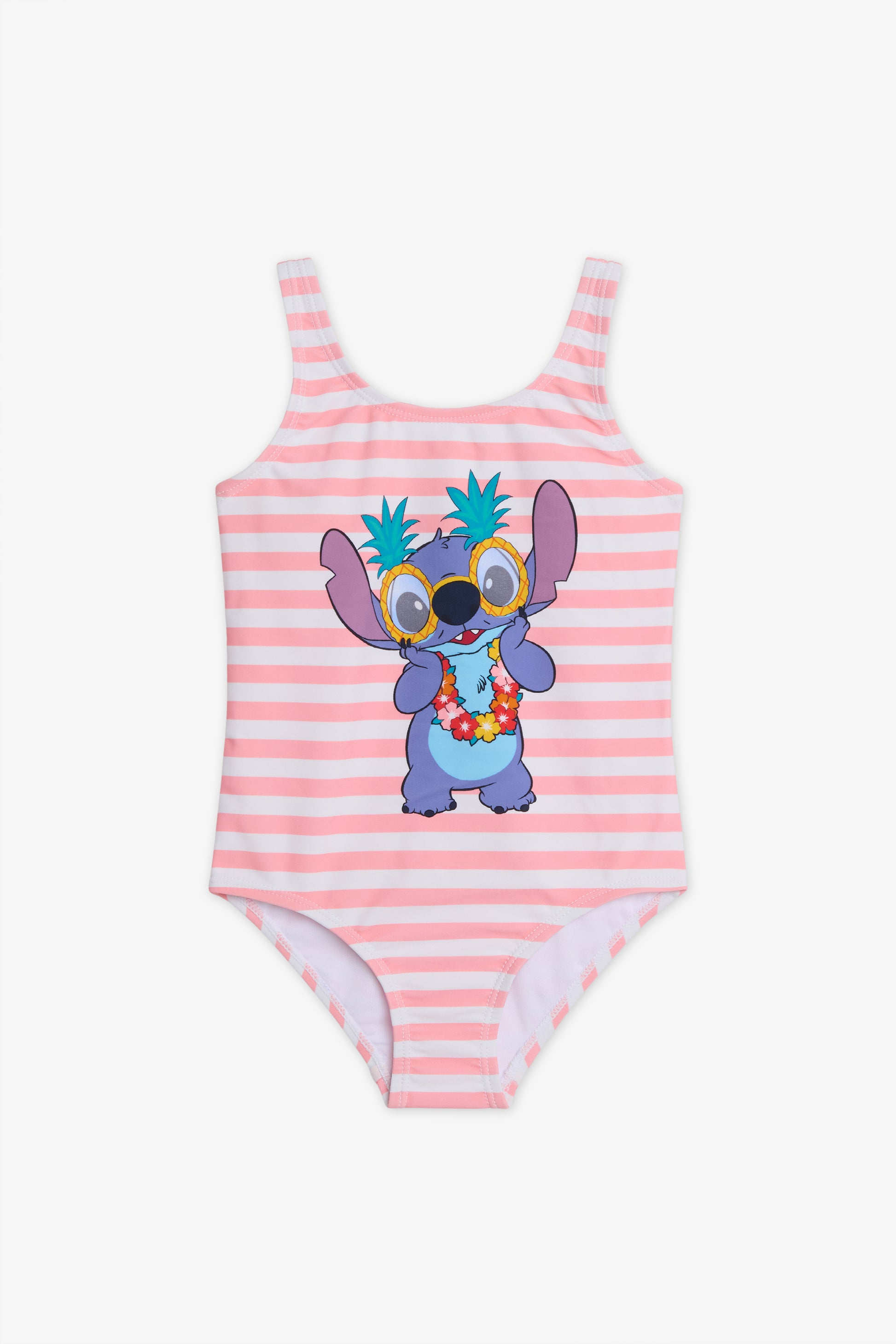 Maillot de bain 1 pièce Stitch © Disney- Enfant fille && ROSE MULTI
