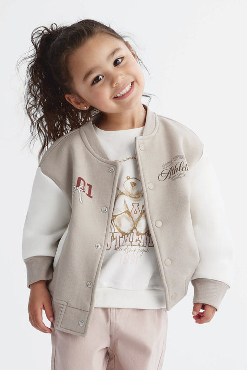 Veste - Enfant fille && TAUPE