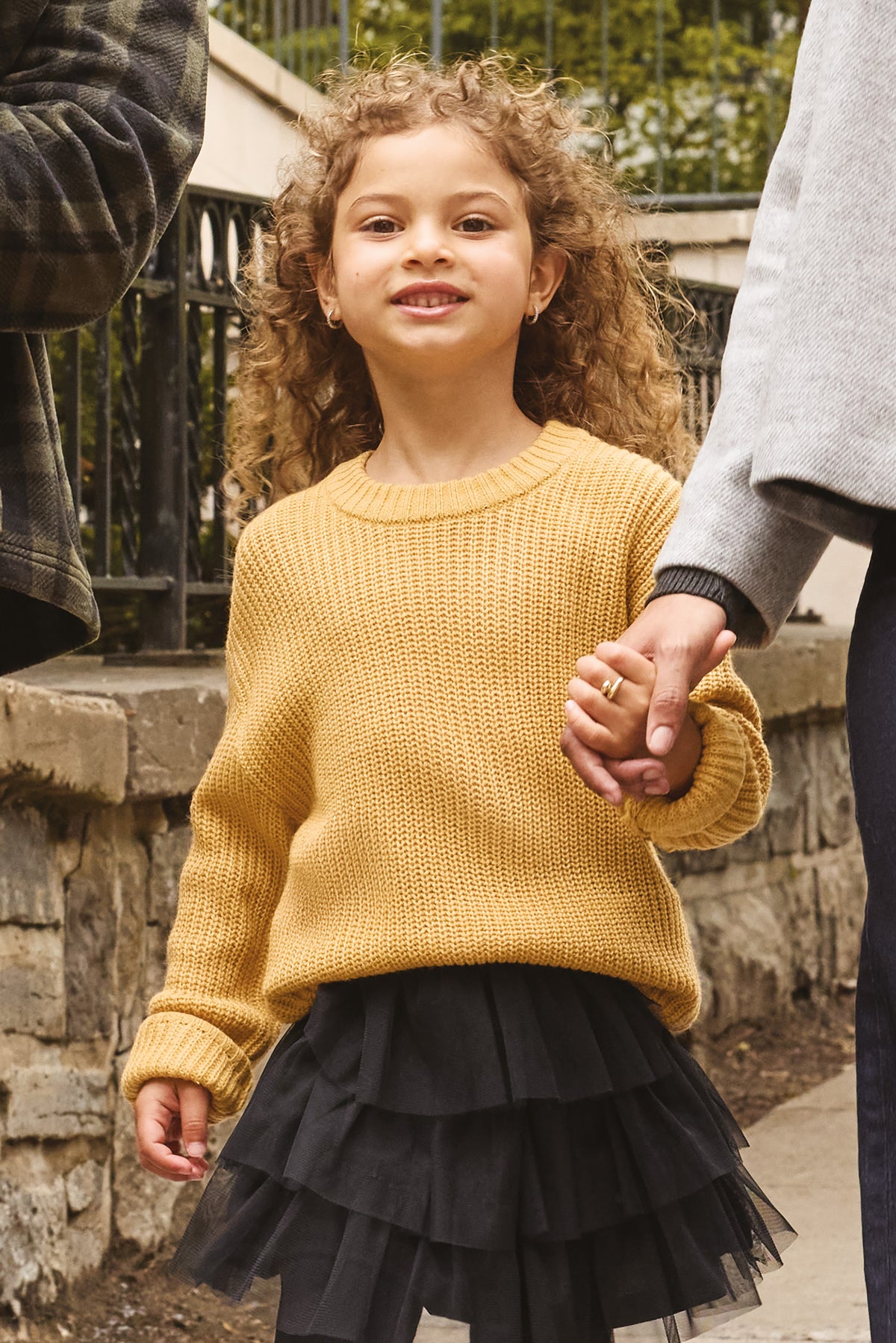 Chandail en tricot - Enfant fille && OCRE