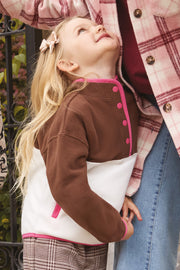 Chandail ouaté - Enfant fille && BRUN
