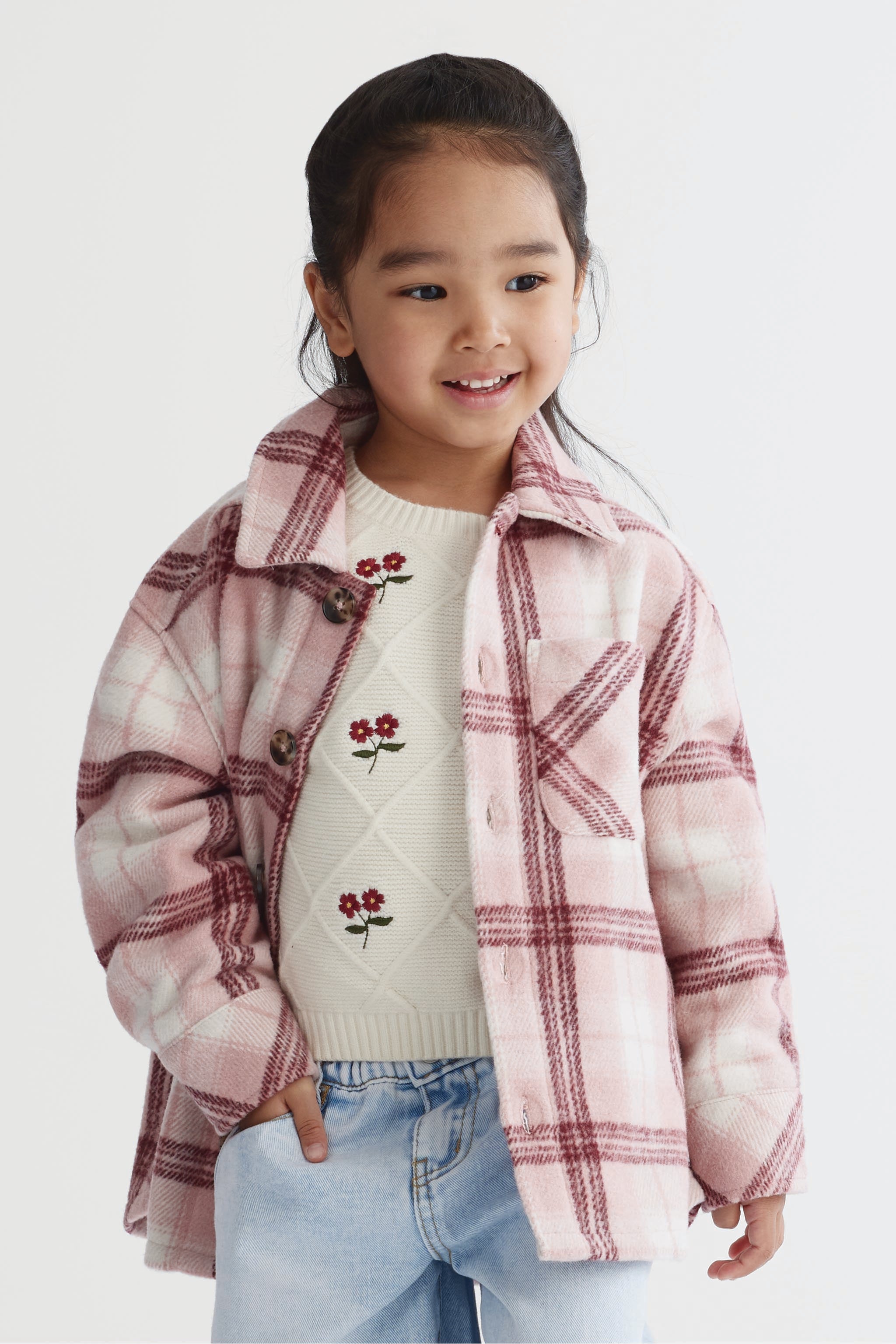 Chemisier - Enfant fille && ROSE MULTI