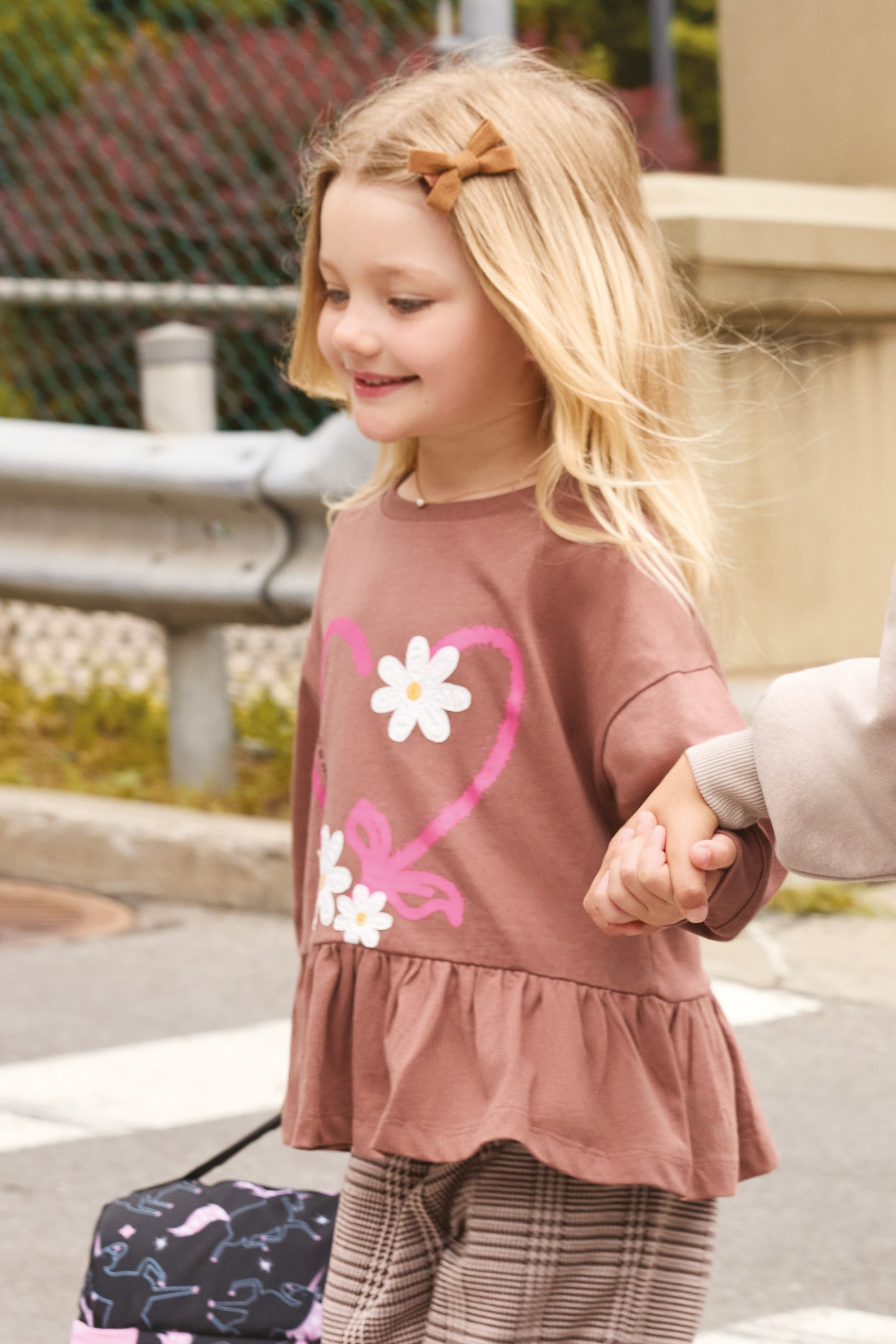 Chandail léger - Enfant fille && BRUN
