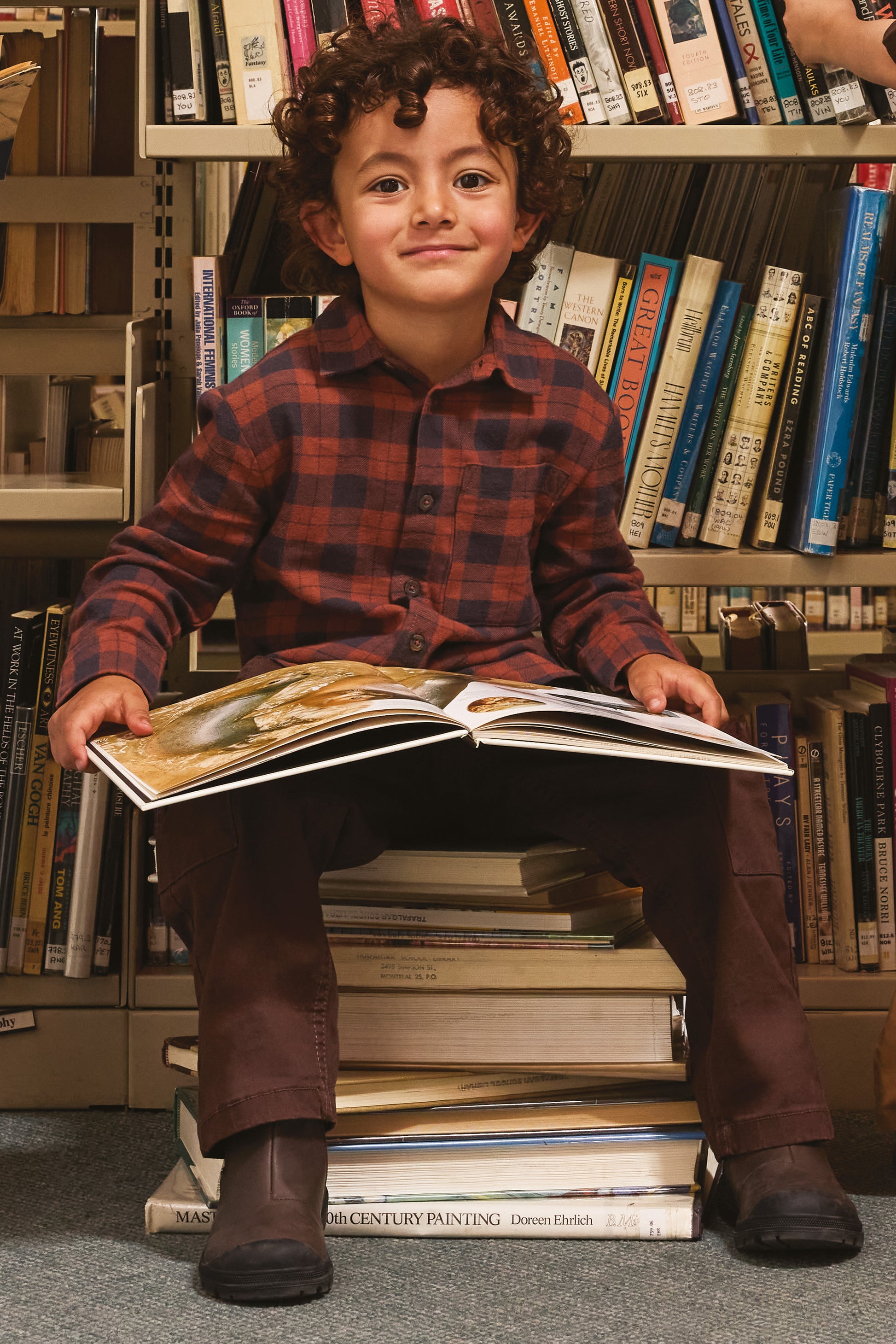 Chemise confortable - Enfant garçon && BRUN/MULTI
