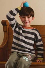 Chandail en tricot - Enfant garçon && CHARBON/MULTI