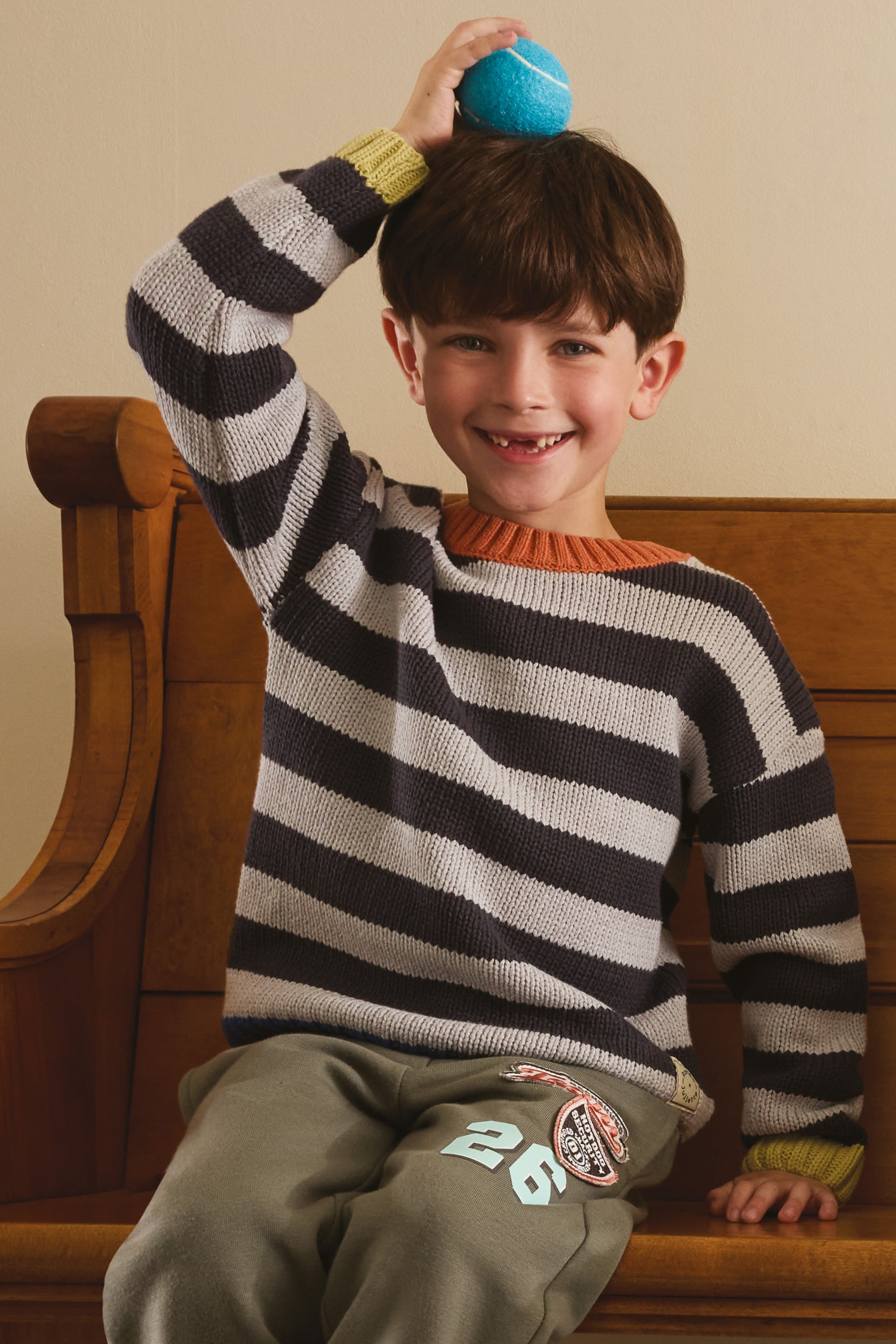 Chandail en tricot - Enfant garçon && CHARBON/MULTI