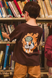 T-shirt décontracté - Enfant garçon && BRUN