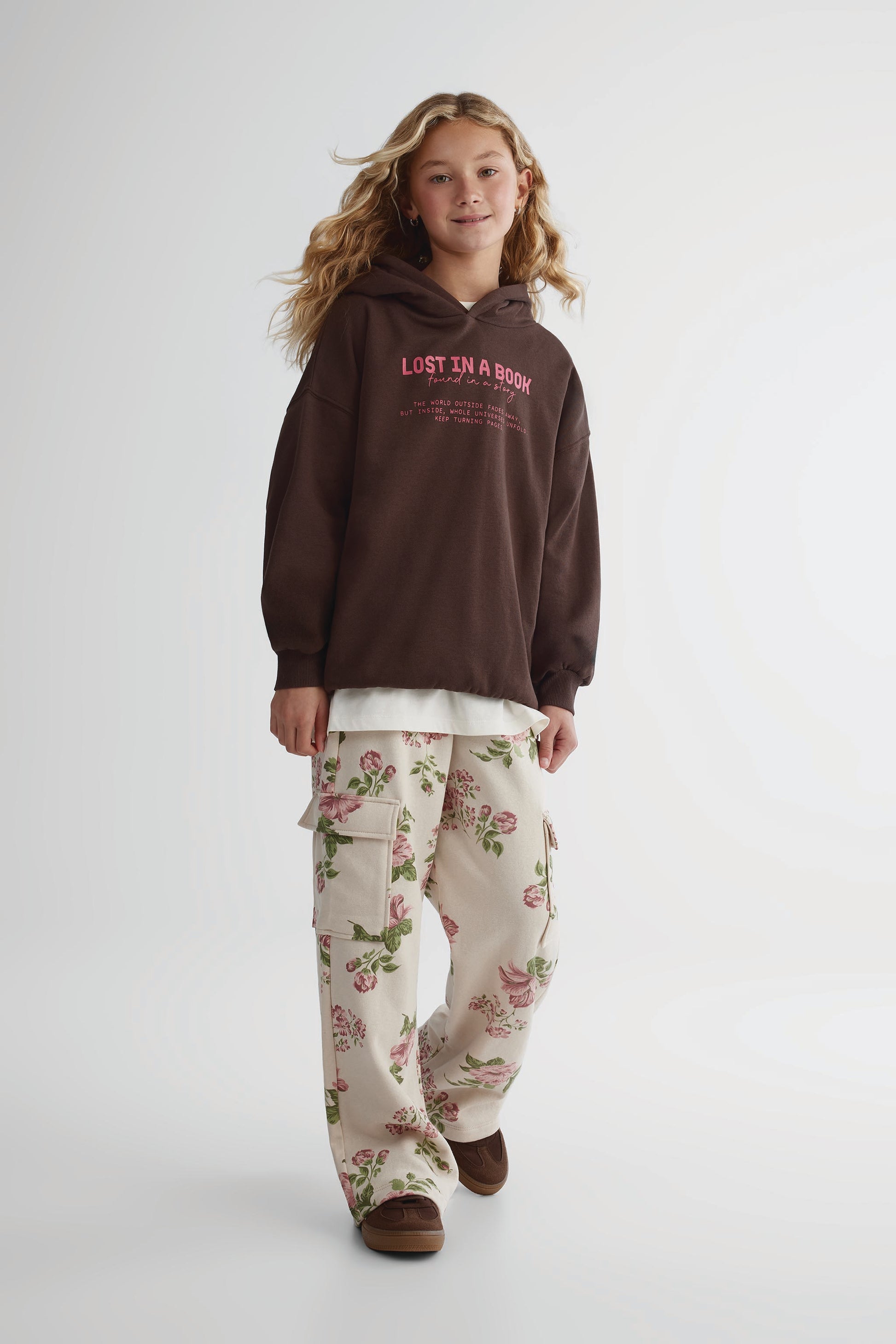 Pantalon ouaté - Ado fille && BEIGE/MULTI