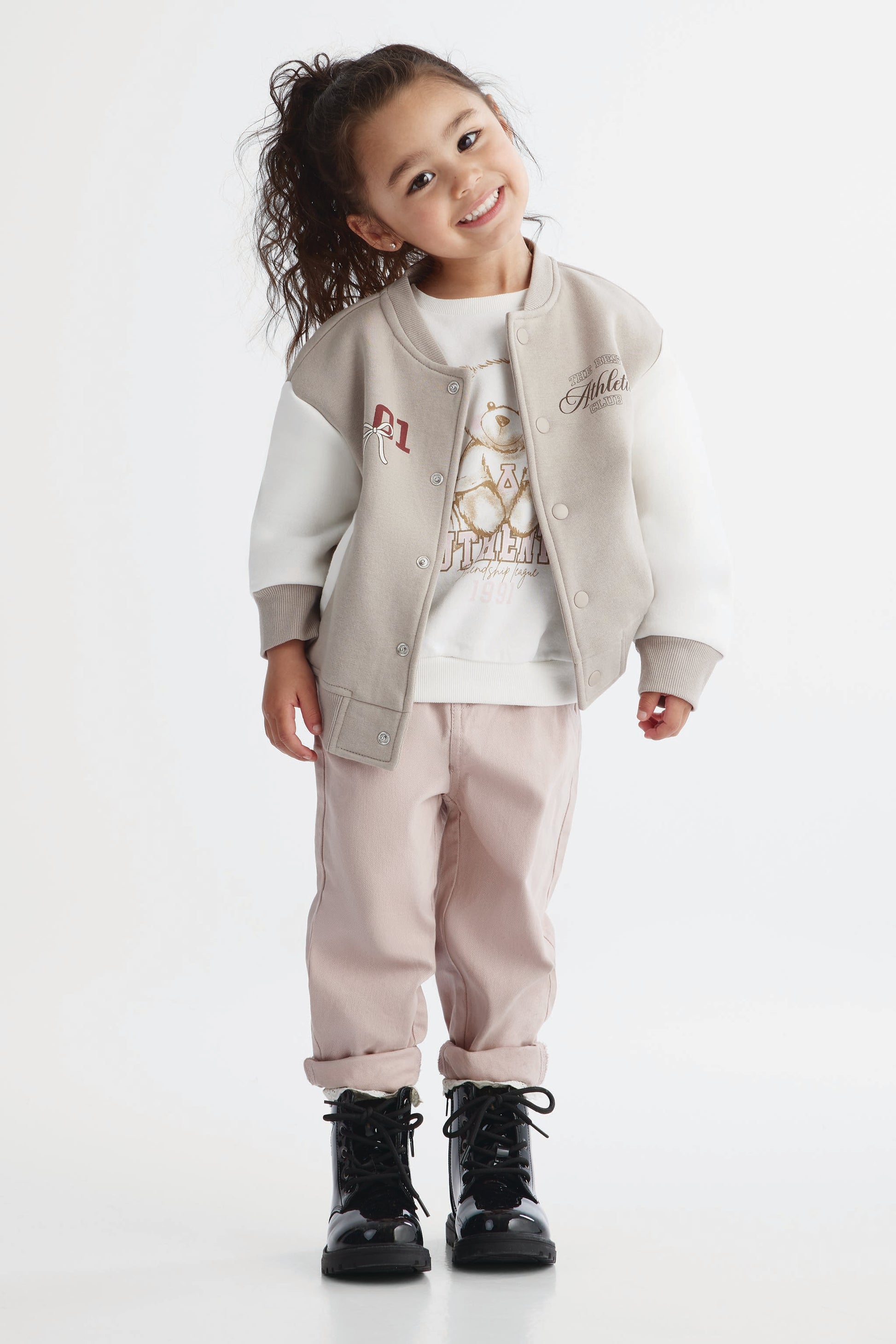 Jeans en denim bull léger - Enfant fille && ROSE