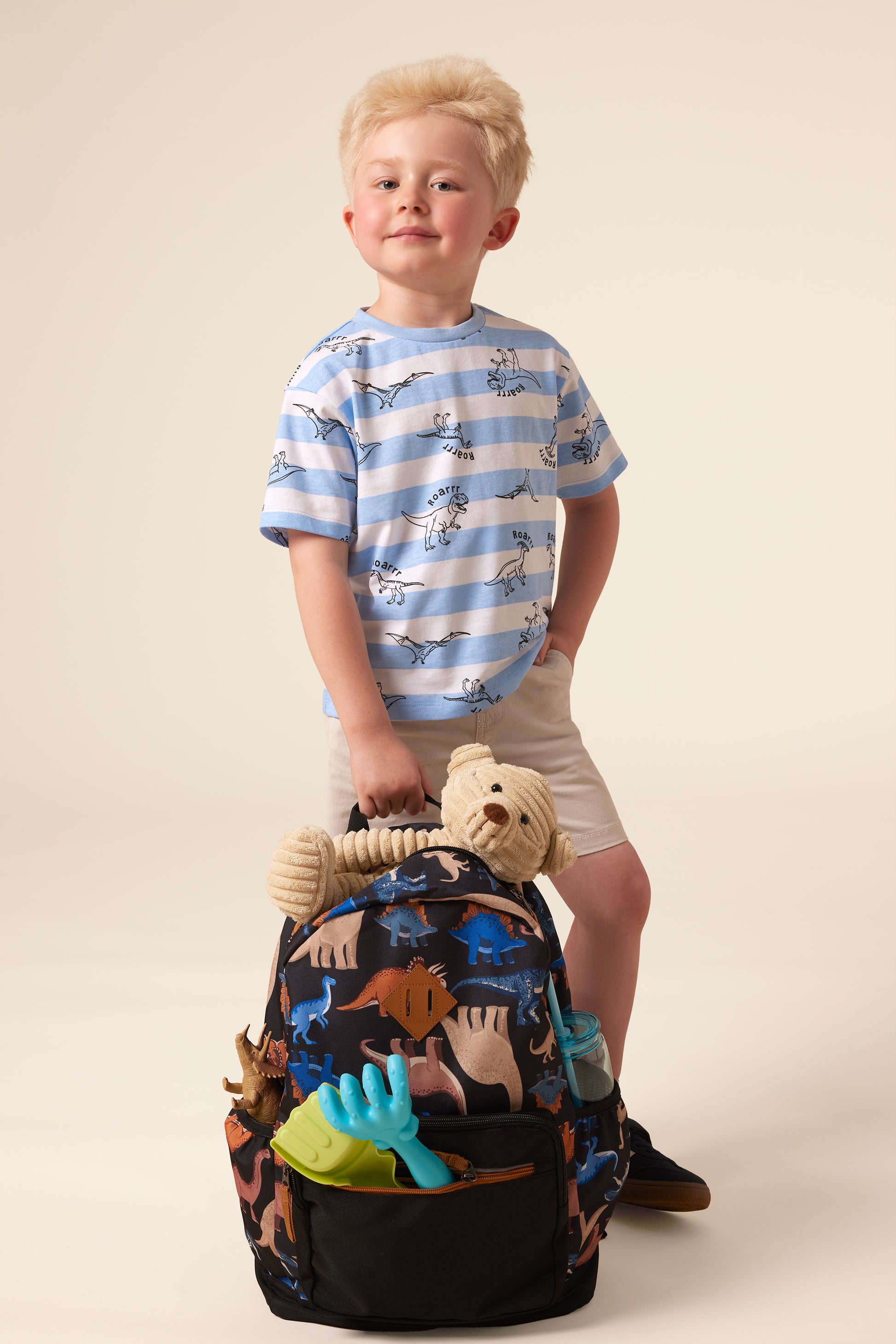 Sac à dos scolaire ergonomique - Enfant garçon && NOIR/MULTI