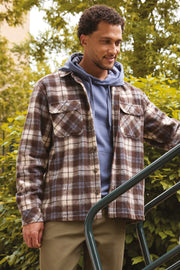 Chemise sergé lourd BLUMIND - Homme && BRUN