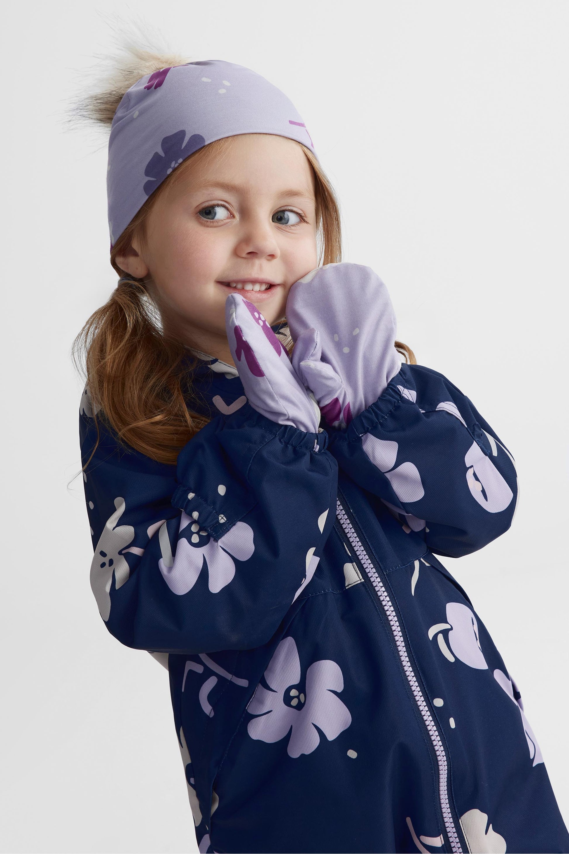 Mitaines TAG douces et ajustées - Enfant fille && LILAS MULTI
