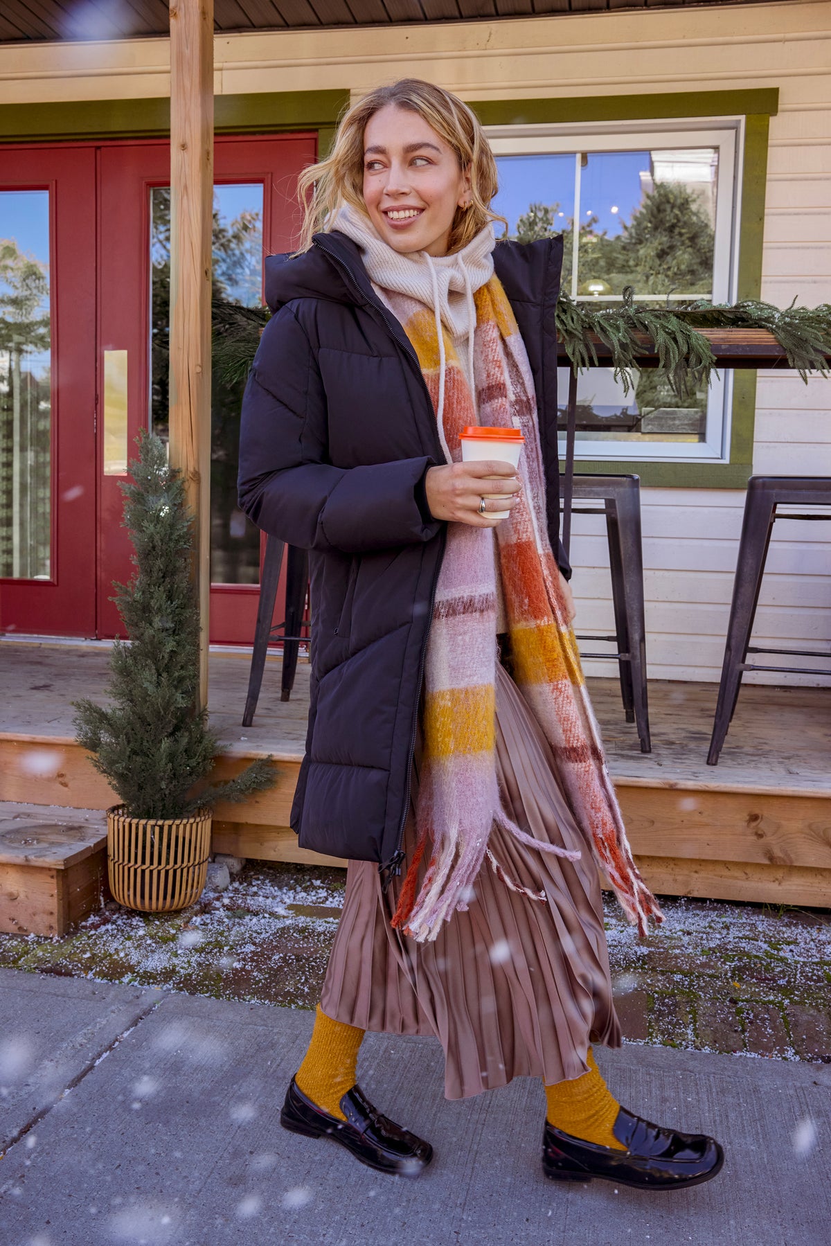 Foulard confortable - Femme && BLANC CASSÉ/MULTI