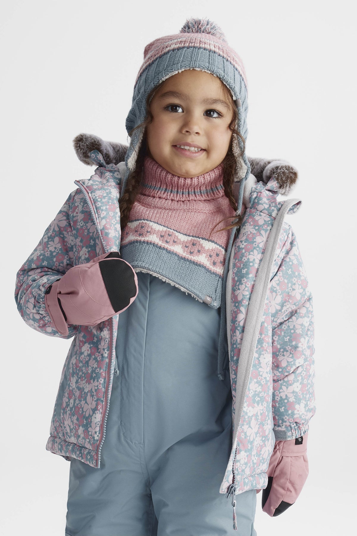 Cache-cou plastron doux - Bébé fille && CORAIL