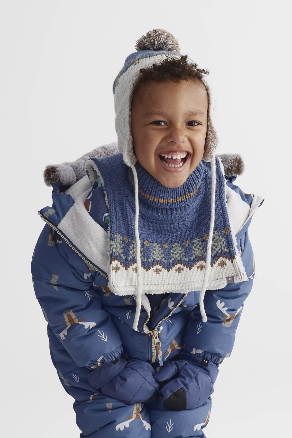 Plastron tricot bébé - Bébé garçon && BLEU