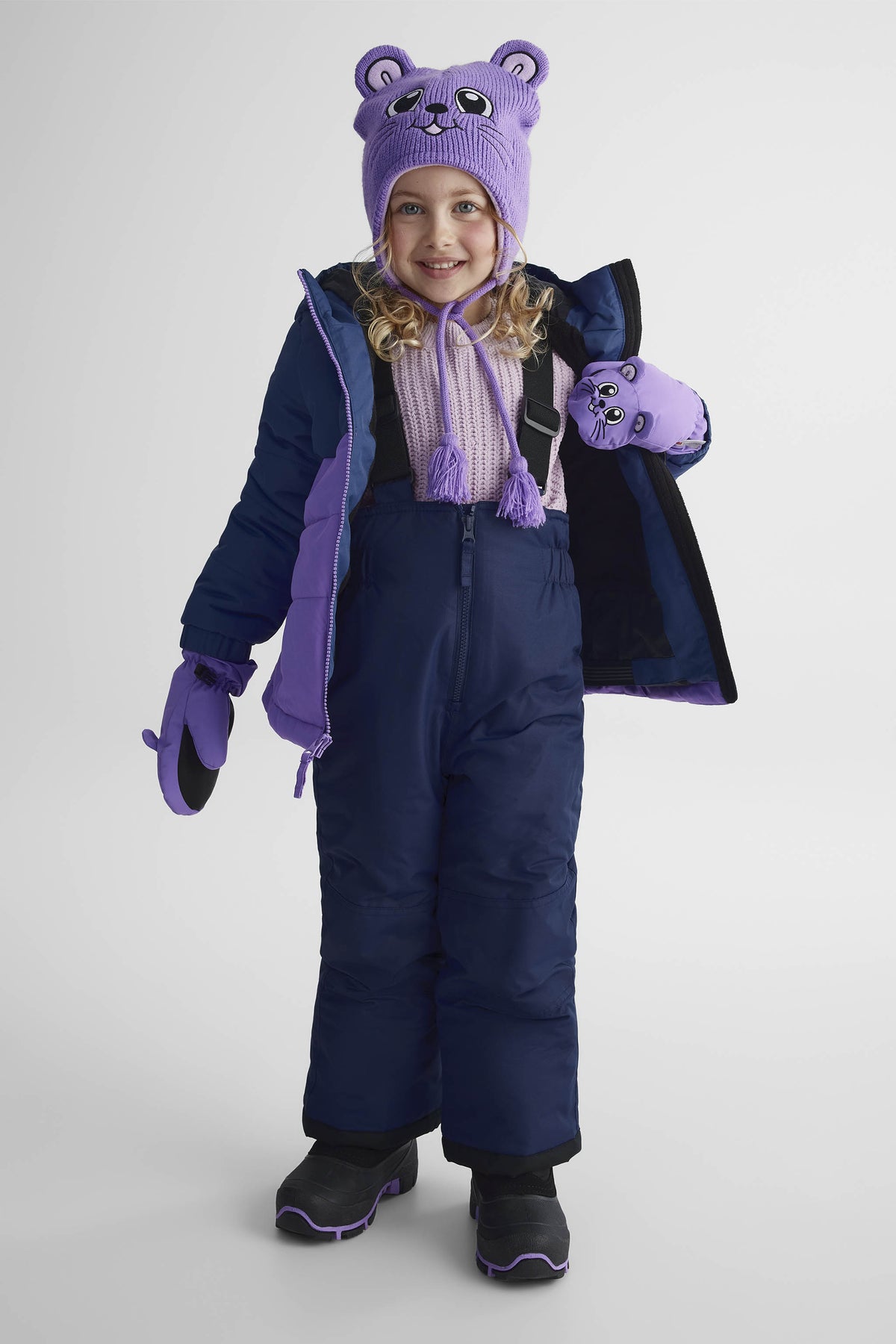 Ensemble d'hiver 2 pièces isolé - Enfant fille && MARIN