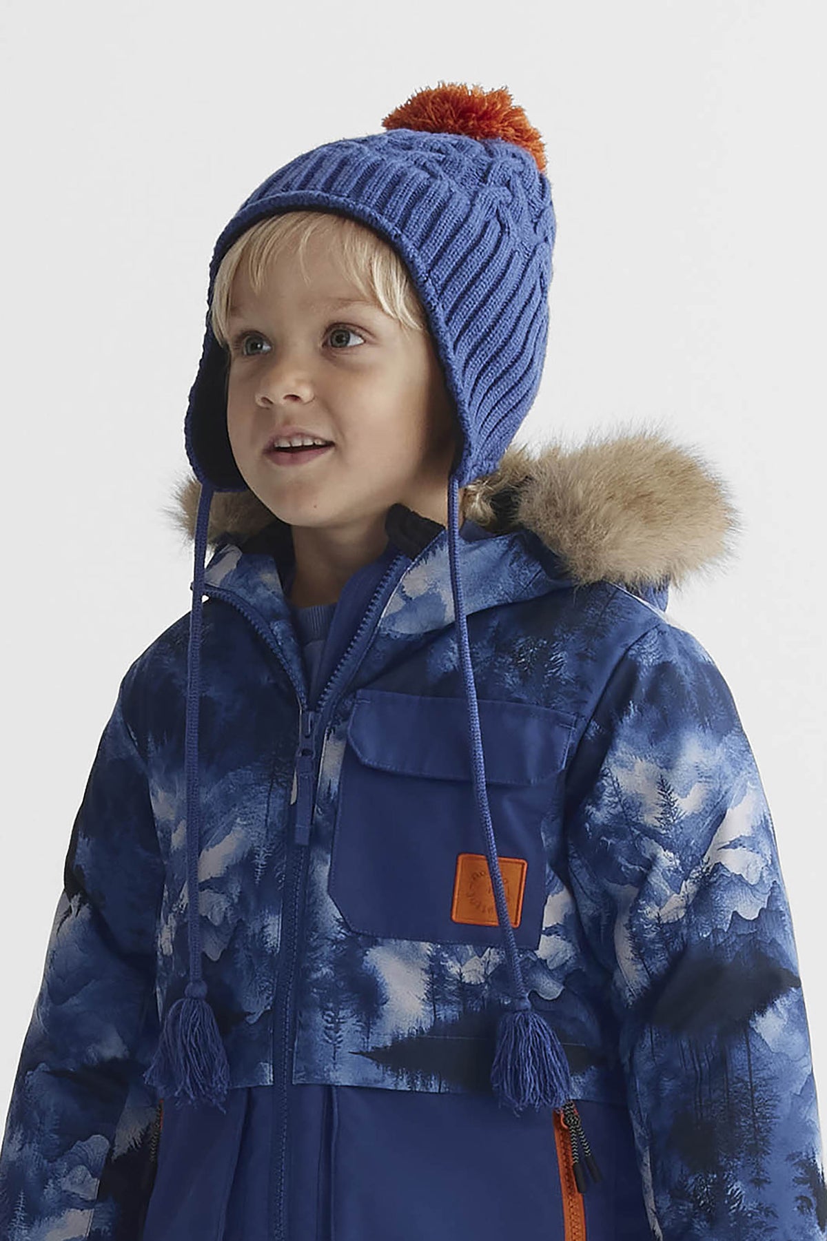 Tuque péruvienne en tricot - Enfant garçon && BLEU