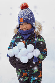 Tuque péruvienne en tricot - Enfant garçon && BLEU