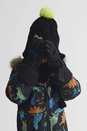 Gants isolés d'hiver - Enfant garçon && NOIR