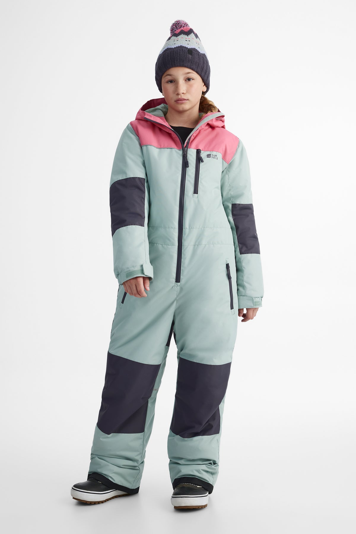 Habit de neige 1 pièce - Ado fille && ROSE FONCE
