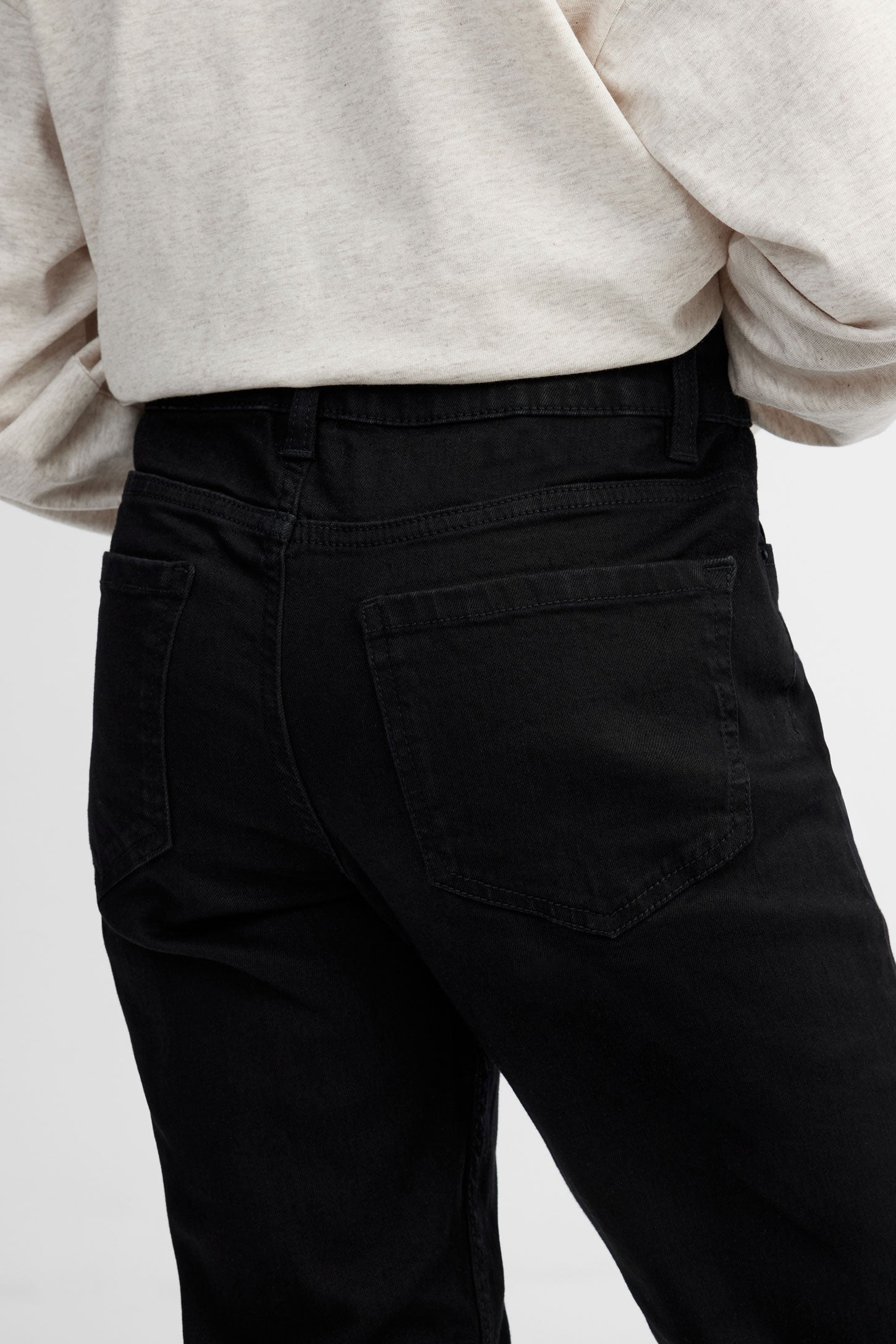 Jeans coupe ajustée – Ado fille && NOIR