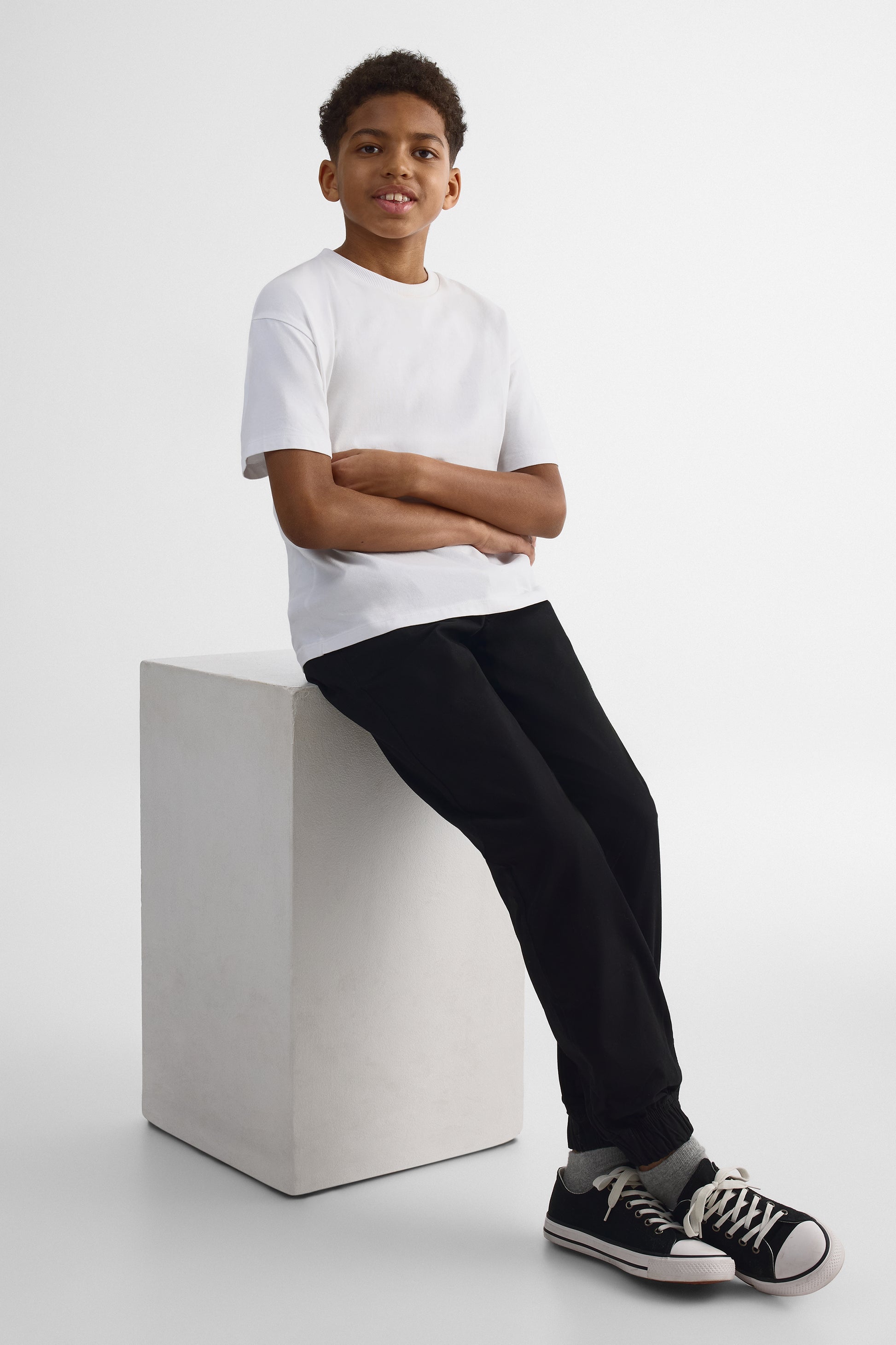 Pantalon jogger - Ado garçon && NOIR