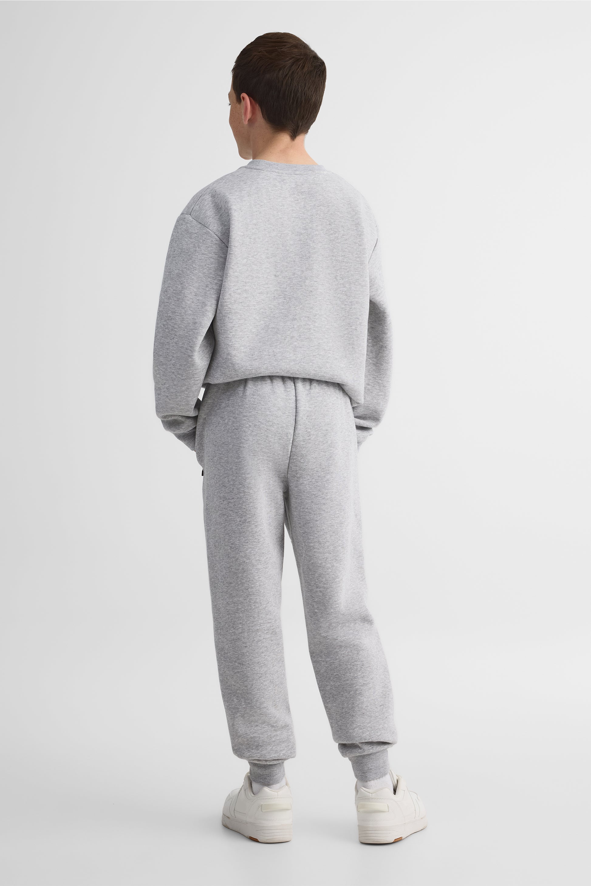 Pantalon jogger ouaté - Ado garçon && GRIS MIXTE