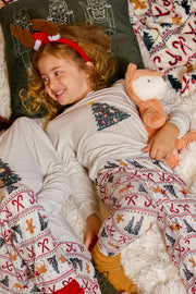 Ensemble imprimé - Enfant fille && GRIS MIXTE