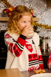 Chandail en tricot - Enfant fille && BLANC