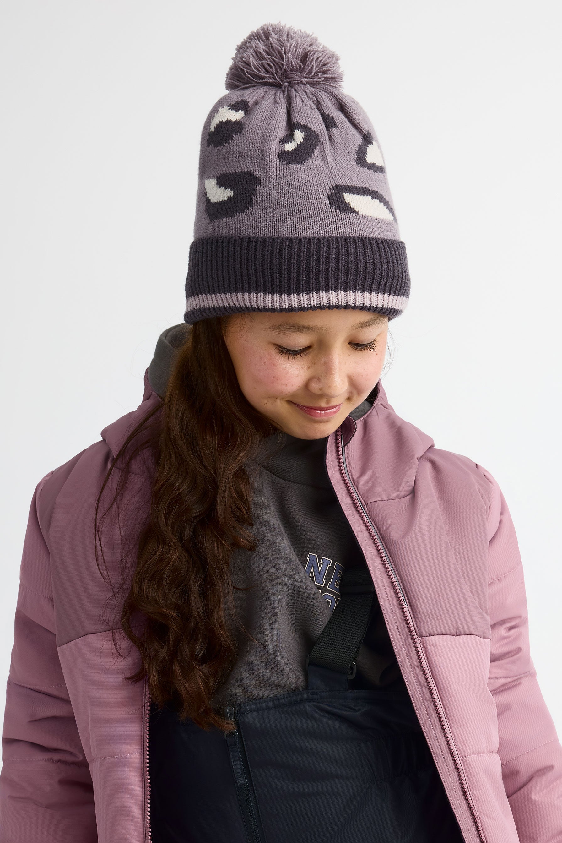 Tuque en tricot doublée micropolar - Ado fille && GRIS MULTI