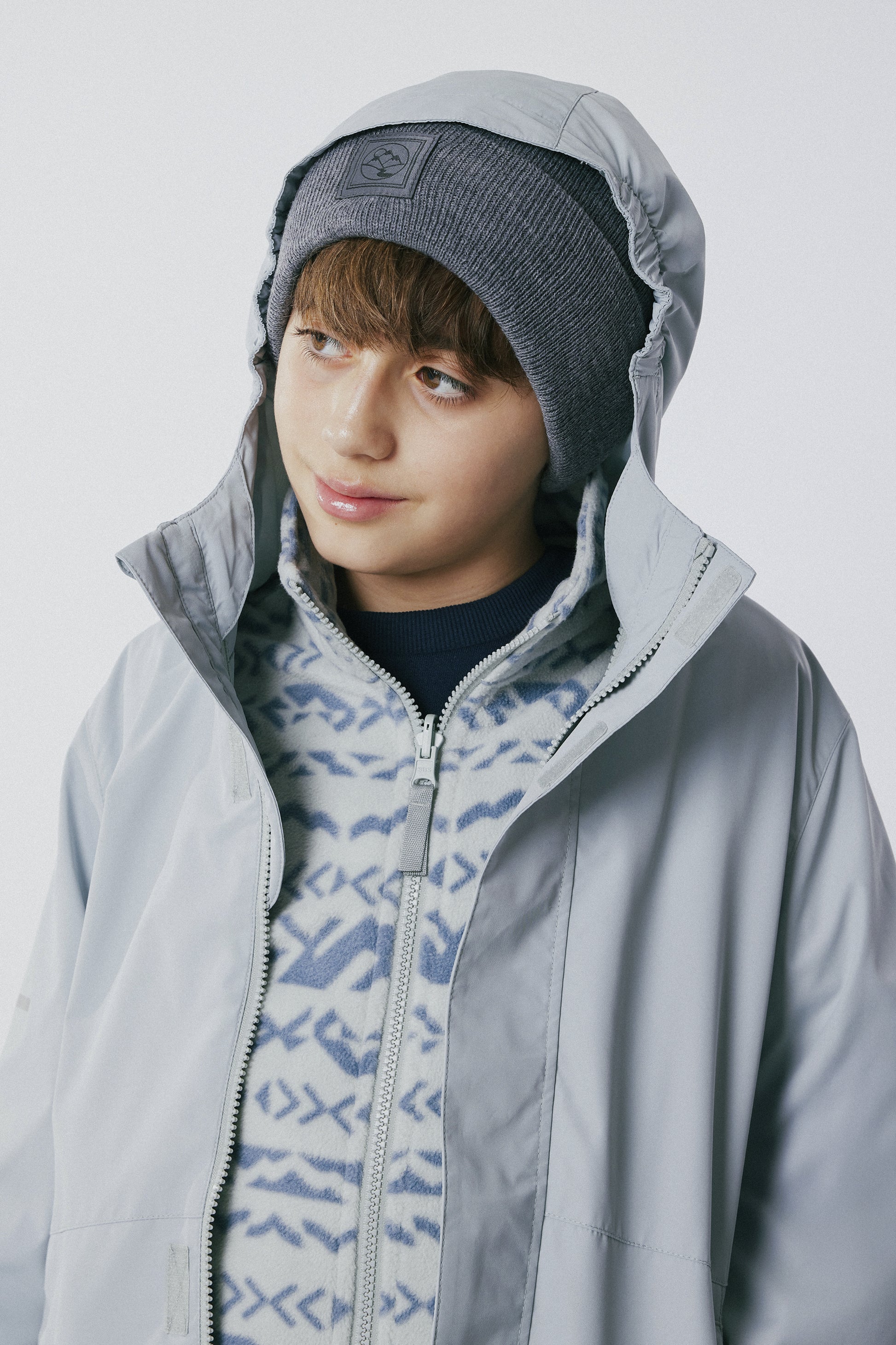 Manteau 3-en-1 résistant à l'eau - Ado garçon && VERT DE GRIS