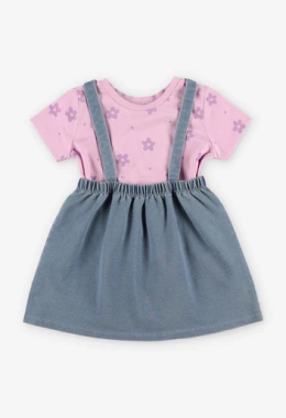 ensemble haut et robe pour bebe fille