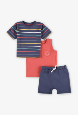 ensemble t-shirt camisole et short pour enfant