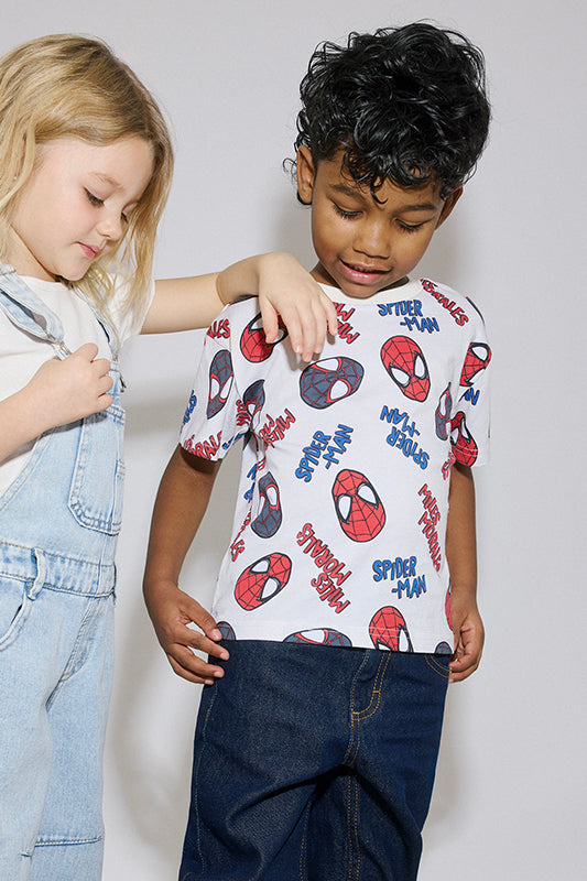 Chandail M/courtes uni avec imprimé - Bébé fille && BLANC CASSÉ